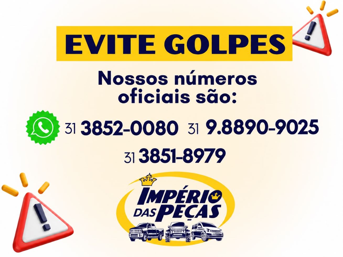 Veículos disponíveis na Império das Peças
